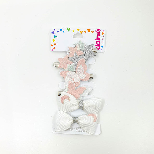 Claire's Club Pink Butterfly Clips